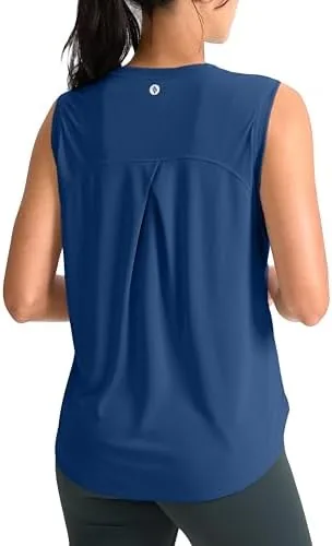 santiny womens workout tank top lightweight athletic gym yoga running shirt